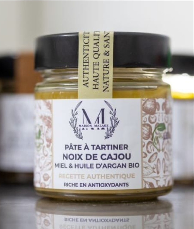 Pâte à tartiner Recette Authentique Cajou, Miel, Huile d’Argan Bio 200g