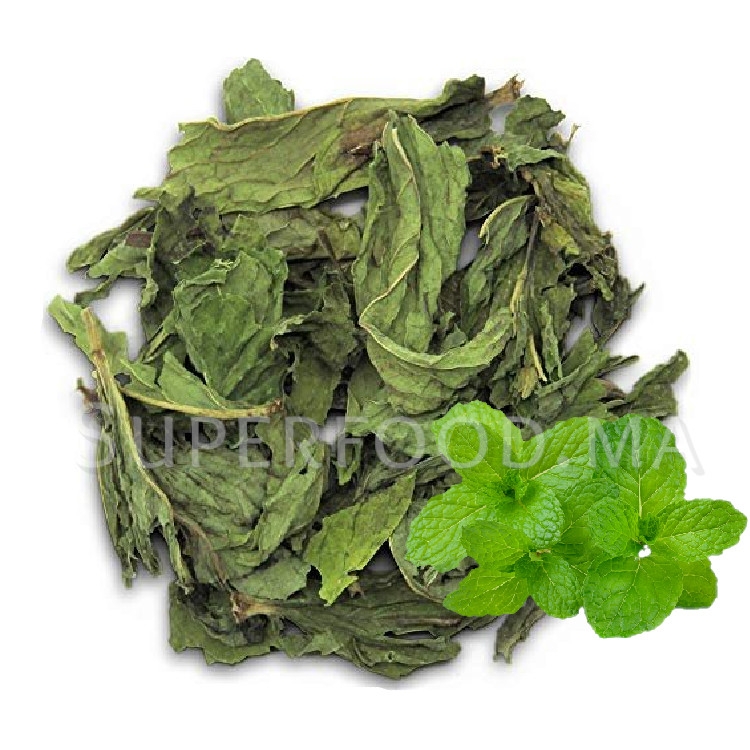 Menthe verte séchée au Maroc نعناع اخضر جاف