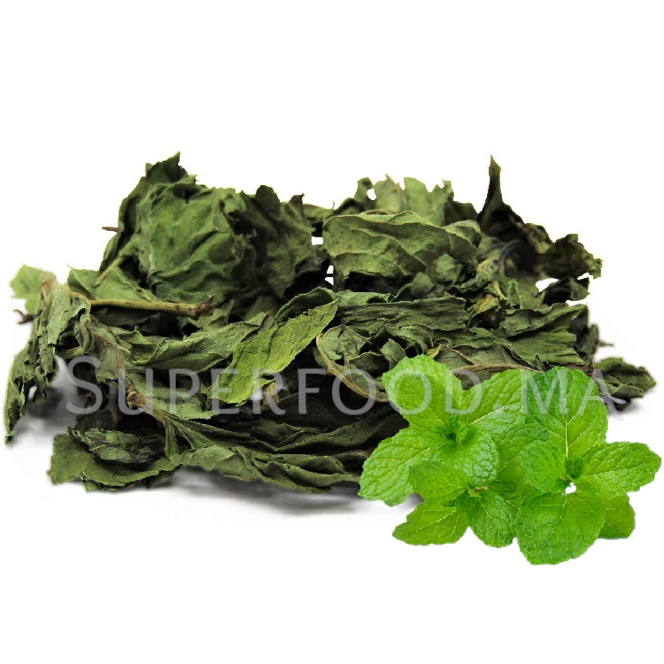 Menthe verte séchée au Maroc نعناع اخضر جاف