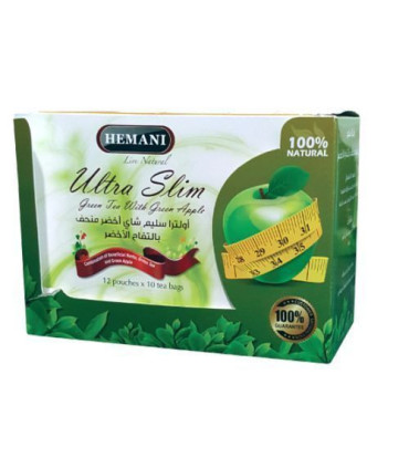 Thé Ultra Slim pomme tisane minceur HEMANI  شاي التنحيف بالتفاح هيماني