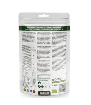 Poudre de Chlorella Bio Purasana 200 g  مسحوق كلوريلا العضوي