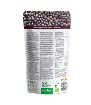 Poudre de Baies d’Açaï Bio Purasana 100 g مسحوق توت الأساي العضوي بوراسانا