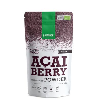 Poudre de Baies d’Açaï Bio Purasana 100 g مسحوق توت الأساي العضوي بوراسانا