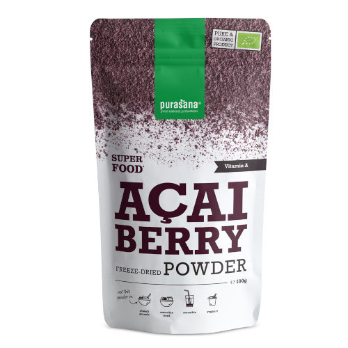 Poudre de Baies d’Açaï Bio Purasana 100 g مسحوق توت الأساي العضوي بوراسانا
