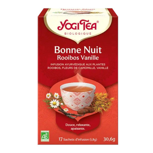 Infusion « Bonne Nuit – Rooibos Vanille » – Yogi Tea Bio / شاي « ليلة سعيدة – روويبوس فانيلا