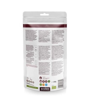 PURASANA Poudre de jus Betteraves Bio 200g  مسحوق الشمندر العضوي بوراسانا