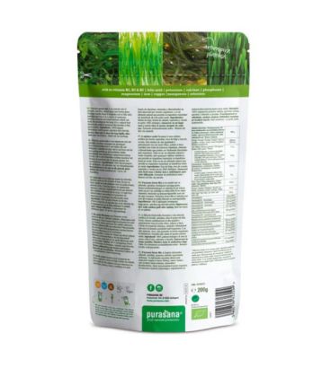 PURASANA Mélange de Poudres Vertes Bio 200g  خليط بوراسانا من المساحيق الخضراء العضوية