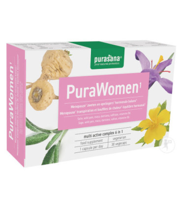 PURASANA PuraWomen Ménopause 30 gélules Bio  بوراسانا بورا وومن 30 كبسولة عضوية لمرحلة انقطاع الطمث