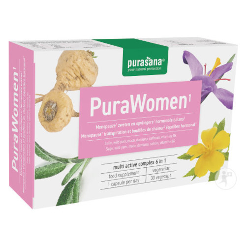 PURASANA PuraWomen Ménopause 30 gélules Bio  بوراسانا بورا وومن 30 كبسولة عضوية لمرحلة انقطاع الطمث