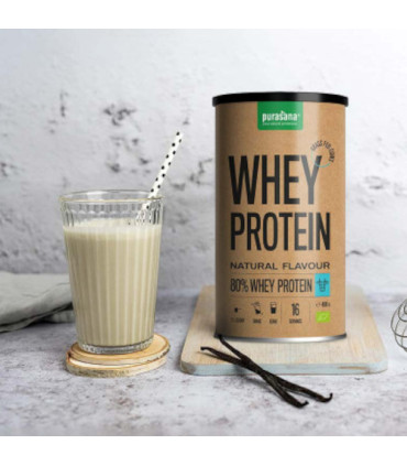 PURASANA Protéine Whey 80% Bio 400g  بروتين مصل اللبن العضوي 80% من بوراسانا