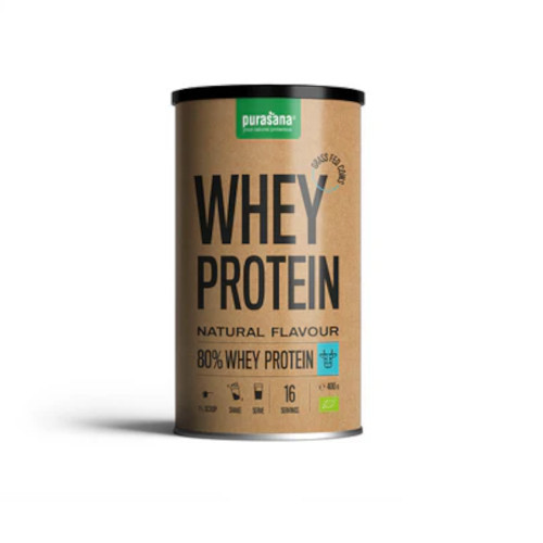 PURASANA Protéine Whey 80% Bio 400g  بروتين مصل اللبن العضوي 80% من بوراسانا