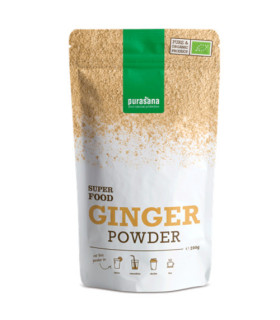 PURASANA Poudre de Gingembre 200g Bio مسحوق الزنجبيل العضوي بوراسانا
