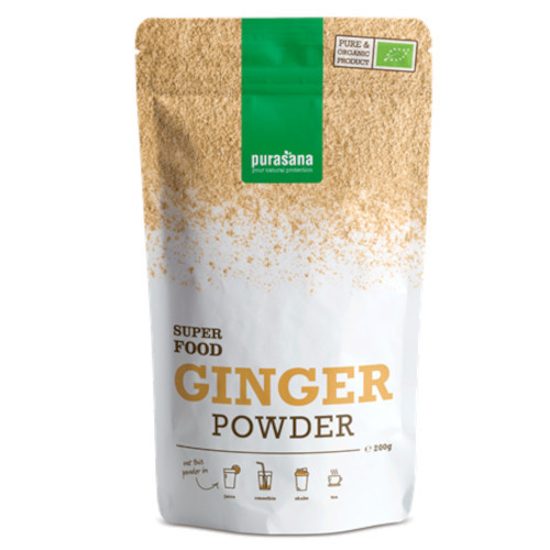 PURASANA Poudre de Gingembre 200g Bio مسحوق الزنجبيل العضوي بوراسانا