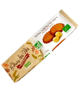 FLEUR DES BLÉS Biscuits Galettes Bio Pur Beurre 125G  بسكويت جاليت بالزبدة الخالصة –