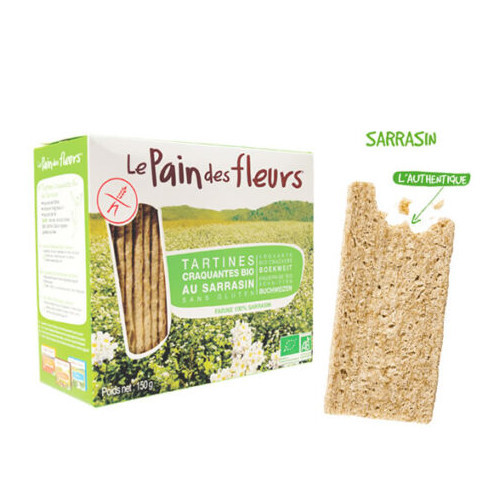 Le Pain des Fleurs Tartine Bio Sarrasin 150g  شرائح عضوي بالحنطة السوداء
