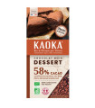 Kaoka Chocolat Dessert Bio 58% 200g شوكولاتة-للحلويات