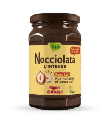 Nocciolata Pâte à Tartiner Noisette L’Intense Sans Lactose 250G Bio كريمية بالبندق المكثف خالية من اللاكتوز عضوي