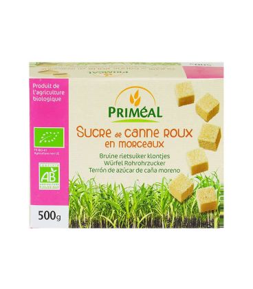 Priméal Sucre de Canne Roux Morceaux 500 g: بريميال سكر القصب البني مكعبات