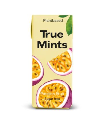 TRUE Pastilles Fruit de Passion Sans Sucre 13 g : أقراص ترو بنكهة فاكهة العاطفة خالية من السكر