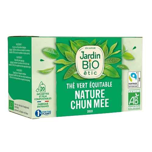 Jardin bio Thé Vert Nature Doux 40 g  : جاردن بيو شاي أخضر ناعم