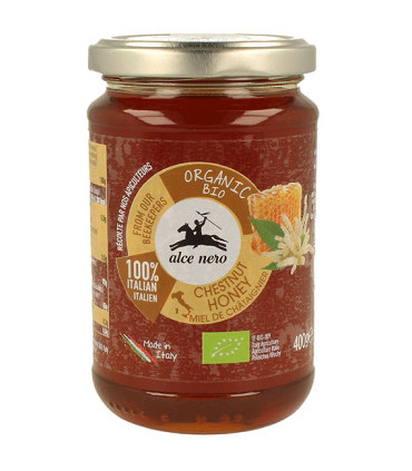Alce Nero Miel de Châtaignier 400 g : العسل العضوي من الكستناء