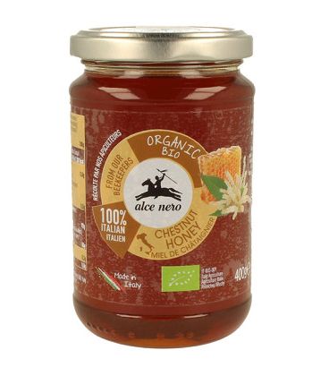 Alce Nero Miel de Châtaignier 400 g : العسل العضوي من الكستناء