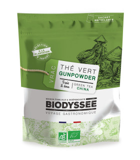 Biodyssée Thé Vert Gunpowder de Chine 100 g: