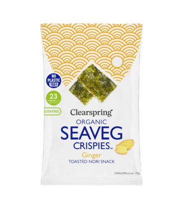 Clearspring Algue Nori Gingembre Croustillantes 4 g: