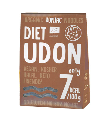 DIET FOOD Konjac Nouilles Udon sans gluten 300 g نودلز أودون خالية من الغلوتين