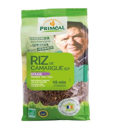 Primeal Riz rouge long complet de Camargue 500G أرز أحمر طويل كامل كامارج