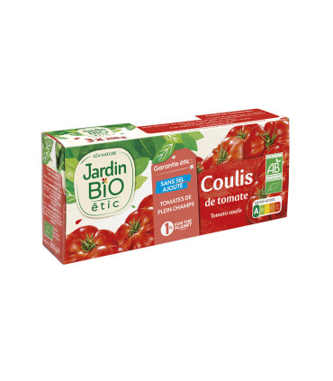 Jardin Bio Coulis de tomates bio 3 × 200 g كوليس الطماطم