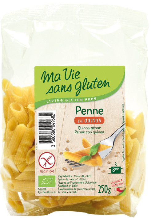Ma Vie Sans Gluten Penne au quinoa bio 250 g
