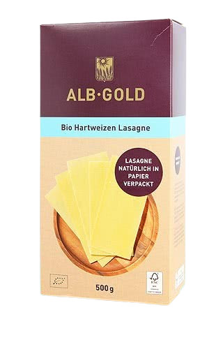 Alb Gold Lasagnes Semoule de Blé Dur BIO 500 g لازانيا سميد قمح صلب