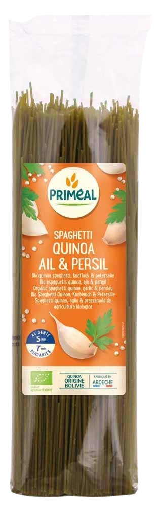 Priméal Spaghettis Quinoa Ail et Persil 500 g سباغيتي كينوا ثوم وبقدونس