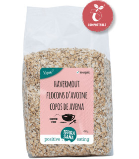 TERRASANA PETITS FLOCONS D'AVOINE SANS GLUTEN450 g رقائق الشوفان الصغيرة خالية من الغلوتين