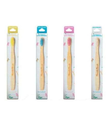 THE HUMBLE CO Brosse à dents enfants à base de plantes multicolore فرشاة أسنان أطفال متعددة الألوان نباتية