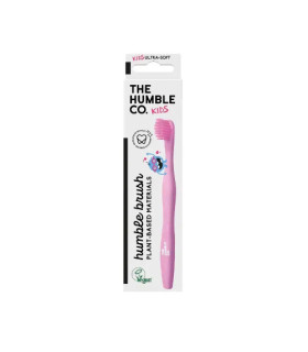 The Humble Co. Brosse à Dents Enfant à Base de Plantes Rose  فرشاة أسنان للأطفال نباتية وردي
