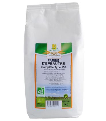 MOULIN DES MOINES FARINE D'EPEAUTRE COMPLETE T150 1 kg طحين الإبيطور الكامل