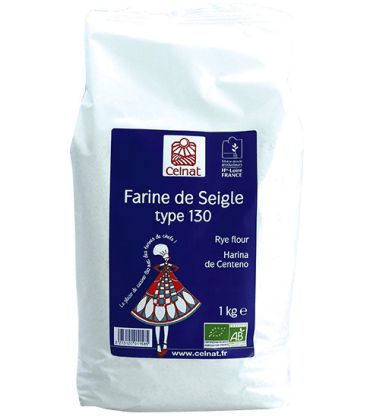 Celnat Farine de Seigle T130 Bio 1kg طحين الجاودار