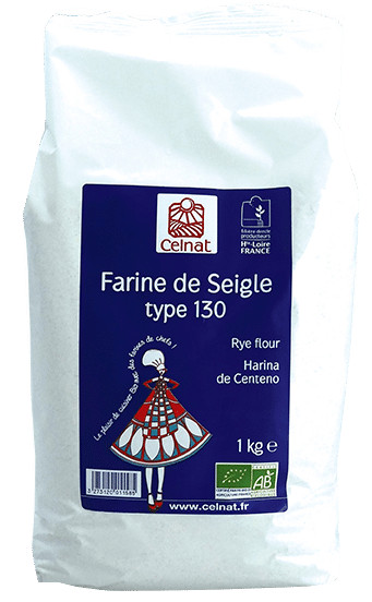 Celnat Farine de Seigle T130 Bio 1kg طحين الجاودار