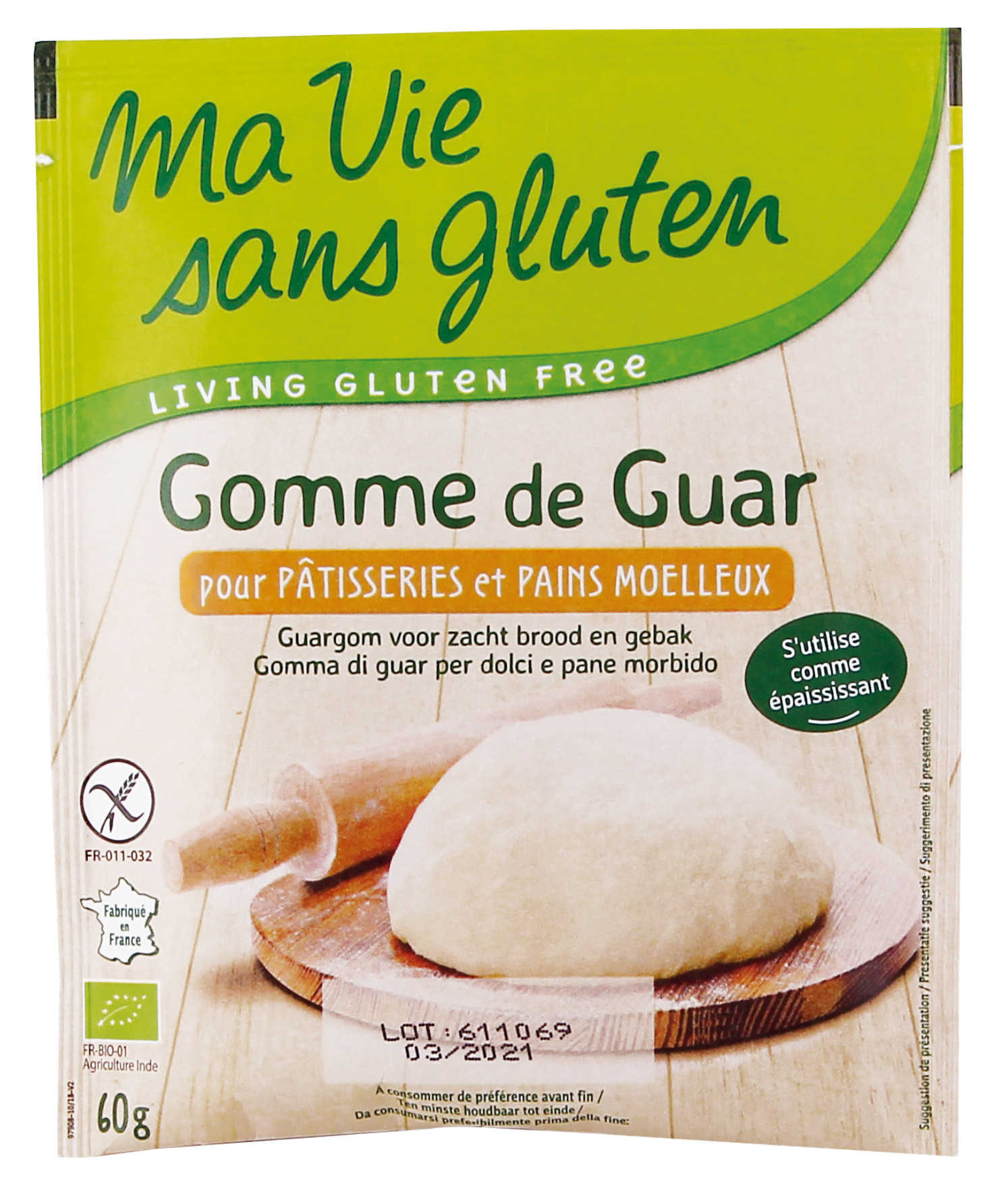 Ma Vie Sans Gluten Gomme de Guar BIO 60G صمغ الغوار العضوي