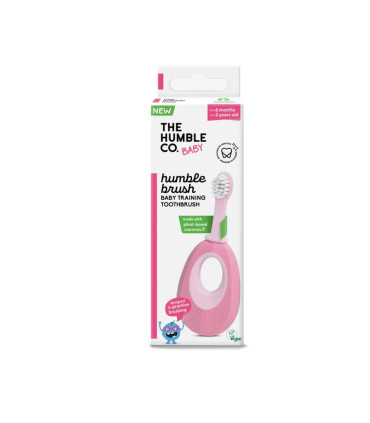 Humble Brosse à Dents Rose pour Bébés à Base de Plantes  فرشاة أسنان وردية للأطفال مصنوعة من النباتات