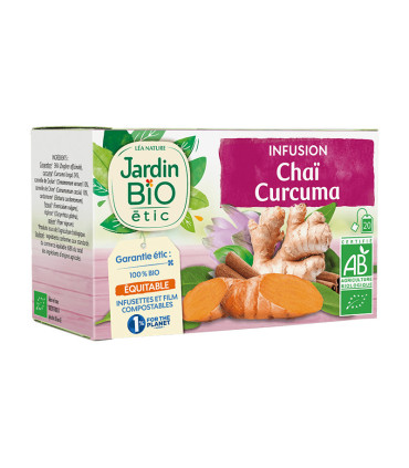 JARDIN BIO INFUSION THÉ CHAI CURCUMA 30G  شاي تشاي كركم