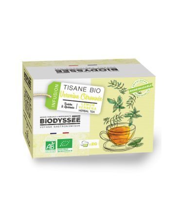 BIODYSSEE INFUSION VERVEINE CITRONNÉE 20*1.5G  شاي فيرفين ليمونية