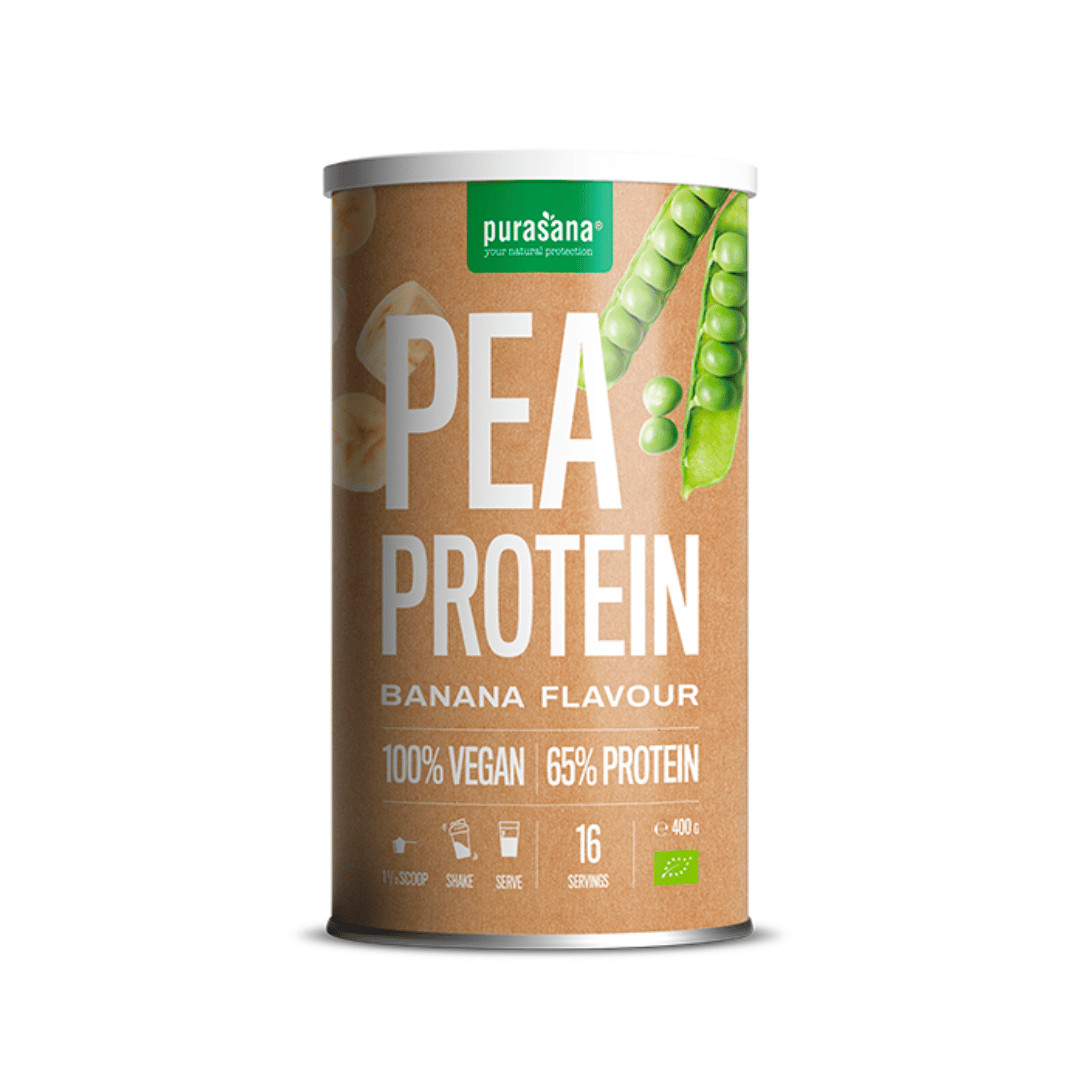 PURASANA PROTEIN 80% POIS NATUREL BIO 400G  بروتين البازلاء الطبيعي