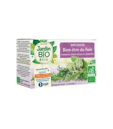 JARDIN BIO INFUSION BIEN ÊTRE DU FOIE 28G شاي اعشاب لصحة الكبد