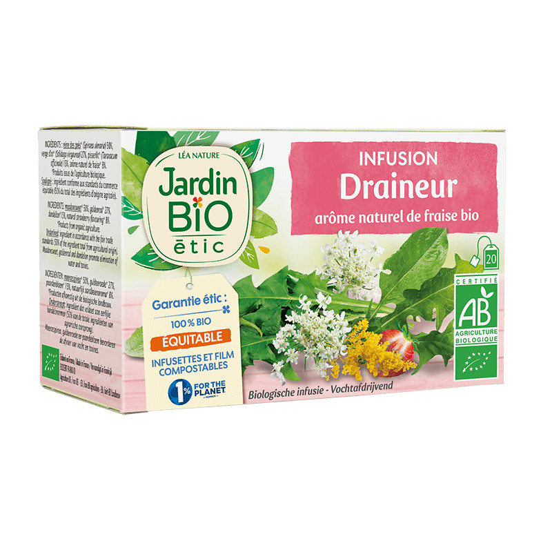 JARDIN BIO INFUSION DRAINEUR 30G شاي اعشاب للتصريف والتنقية