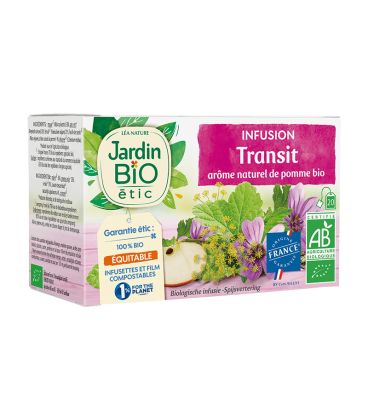 JARDIN BIO INFUSION TRANSIT INTESTINAL 30G شاي اعشاب لتسهيل الهضم والعبور المعوي