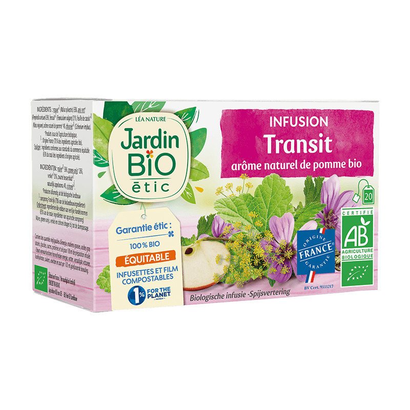 JARDIN BIO INFUSION TRANSIT INTESTINAL 30G شاي اعشاب لتسهيل الهضم والعبور المعوي