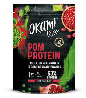 Okami protéines de pois isolées au jus de grenade 500g بروتين بازلاء مع عصير رمان